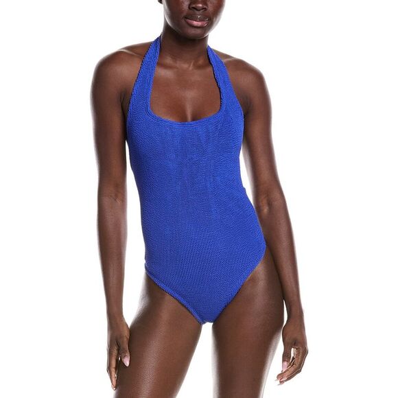 Hunza G. Womens Hunza G Sandy One-Piece, Blue